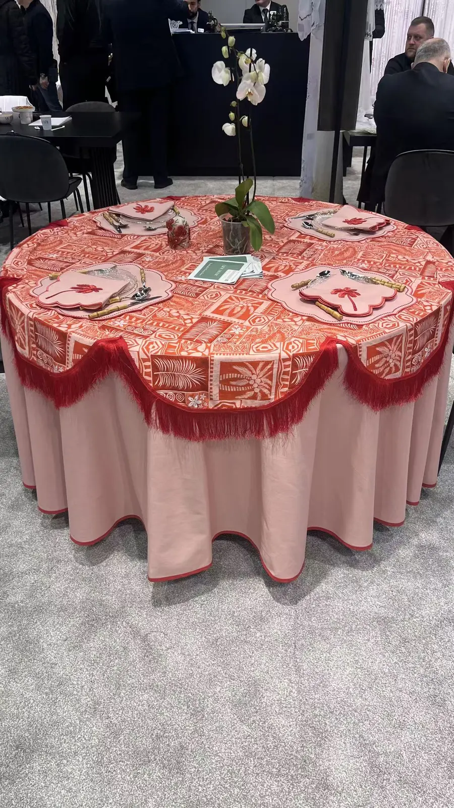 Contemporary table display at Heimtextil Frankfurt
