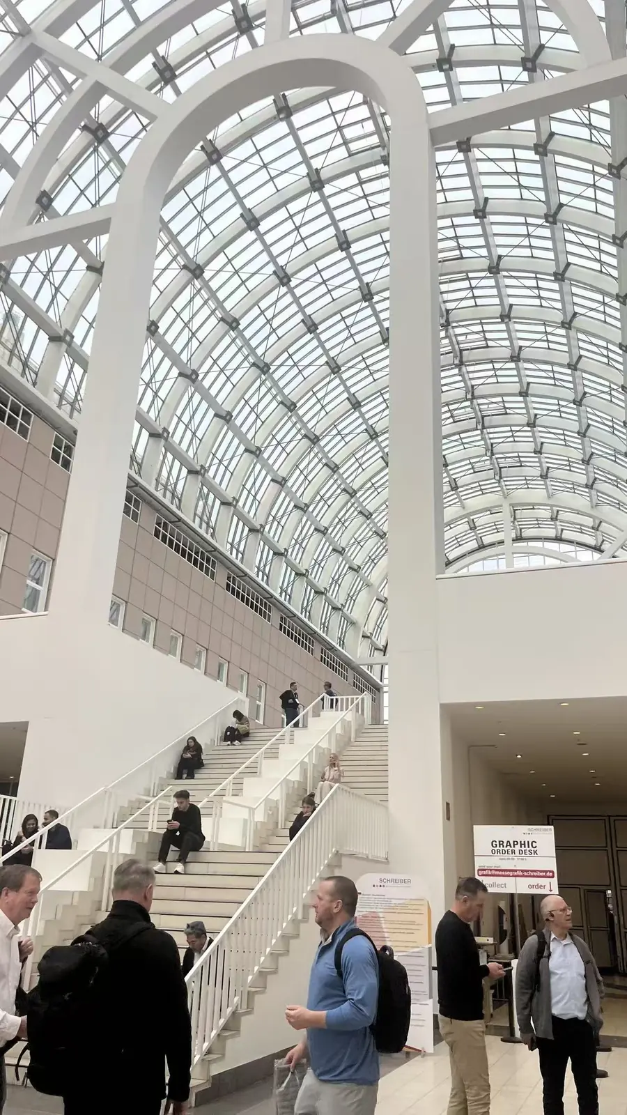 Interior of the Heimtextil exhibition venue in Frankfurt